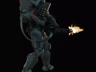 Heavy Juggernaut Armor 3D model