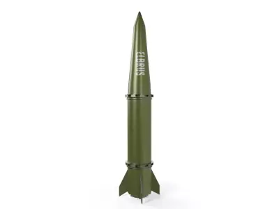 Iskander Tactical Ballistic Missile Low-poly 3D model
