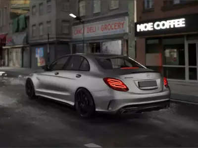 Mercedes C63 Amg Sedan 2019 Free 3D model
