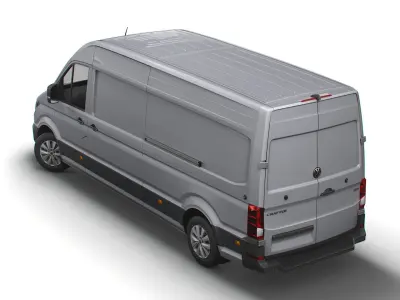 Volkswagen Crafter LWB Trendline UK-spec 2020 3D model