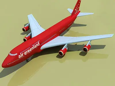 GreenLand Airlines 3D model