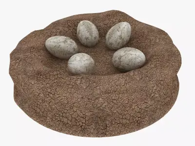 Dinosaur Egg Low-poly 3D model