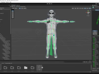 Casual Soldier 05 Low-poly 3D model