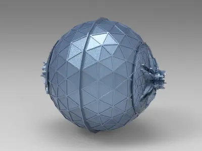 Greenhouse Jupiter Luna dome 1 3D model
