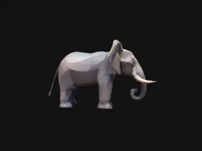  Elephant Largest Land Mamma 3d Render 3D model