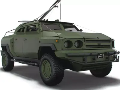 Generic MRAP Tkhir RAM CUAV 2022 3D model