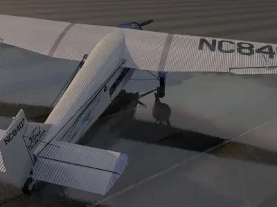 5-AT Trimotor 3D model