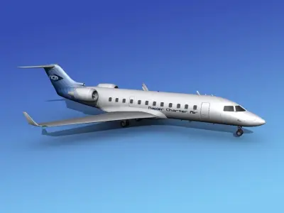 Canadair CRJ200 Napier Charter 3D model