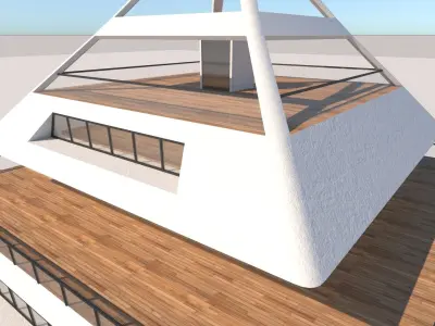 future building exterior-interior 3D model