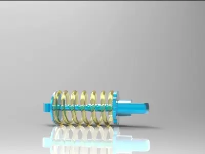 Rear shock absorber Free 3D model