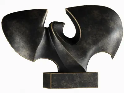 Animal Scluptures Low-poly 3D model