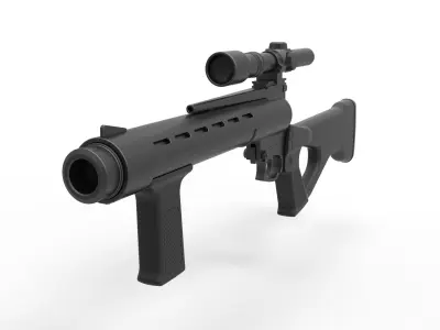 Deathwatch Blaster Rifle from The Mandalorian TV series 3D model