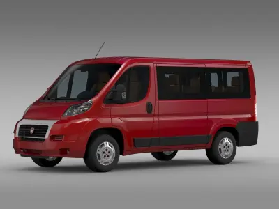 Fiat Ducato Mini Bus L1H1 2006-2014 3D model
