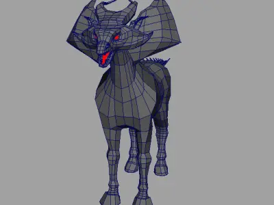 Horse Beast Dinosaur Dragon AAA Low-poly 3D model