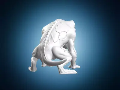 Venom Frog Monster Creature 3D print model