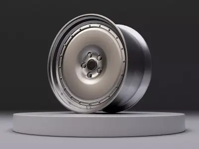 L1 wheel Low-poly 3D model