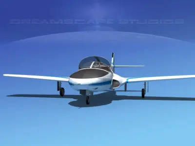 Cessna T-37 Tweetybird V17 Civil Sport 3D model