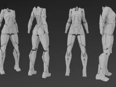 Sci-fi armor reference Free 3D model
