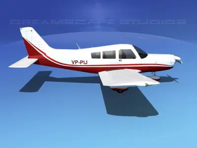 Piper PA-28 V08 3D model