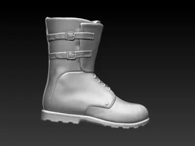 MENS MILITARY BOOTS STL FILE 3D print model