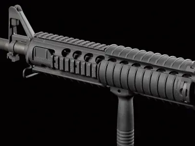 M16A4 Low-poly 3D model