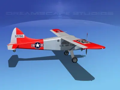 Dehaviland DH-2 Beaver USAF 2 3D model