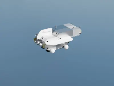 Drone Pack Low-poly 3D model