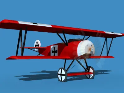 Fokker D-VI V02 3D model
