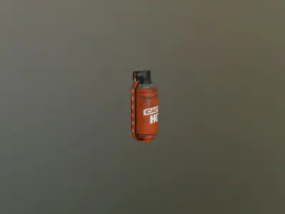 Fire grenade Free low-poly 3D model