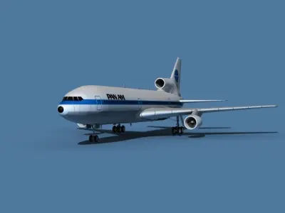Lockheed L-1011-50 Pan American 3D model