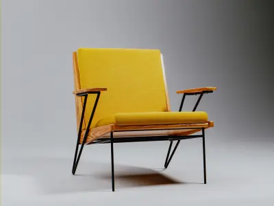Modern chairs and furniture pack Free 3D model