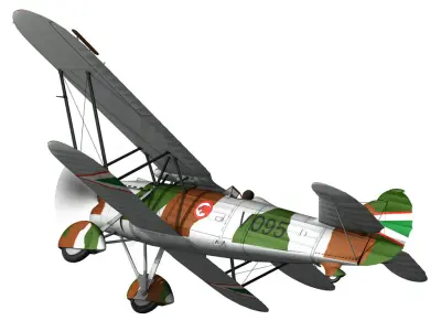 Fiat CR 32 - Hungarian Royal Air Force - V095 3D model