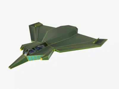 green space mosquito Low-poly 3D model