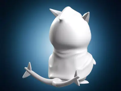 Pikachu Wearing Scizor Costume 3D print model