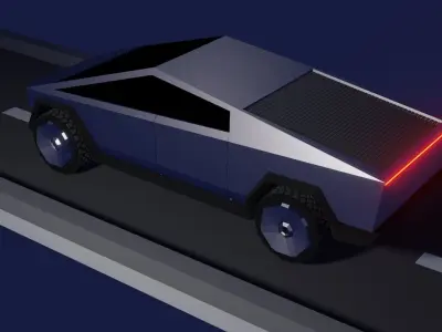 Tesla Cybertruck 3D model Free 3D model