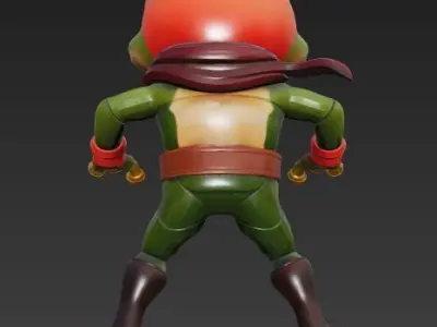 Pepe the Warrior Frog 3D model