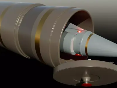 High-polly Missile Protection Canister 3D model