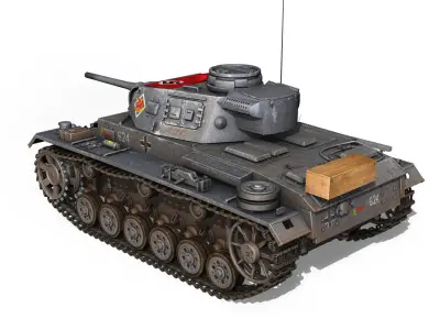 PzKpfw III - Ausf J - 624 3D model