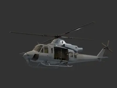 Bell Super Huey Venom Helicopter  3D model