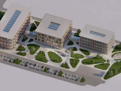 Multifunctional Complex Campus 3D model