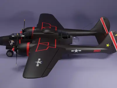 Northrop P-61 Black Widow 3D model