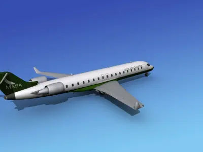 Bombardier CRJ700 Mesa Air Charter 3D model
