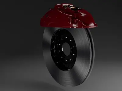 Disk brake Free 3D model