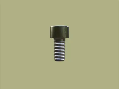 Steel Stained M6 Torx T30 Cap Bolt with PBR 4K 3D model