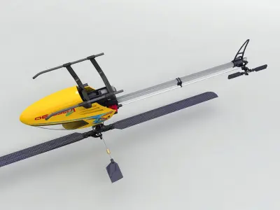 Viper 90 RC Remote Controlled Helicopter Low-poly 3D model