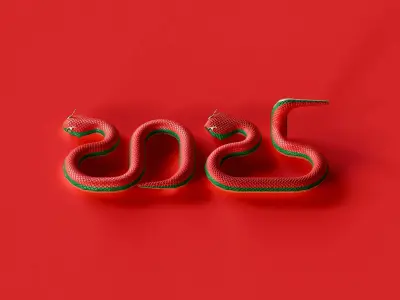 Chinese New Year Of Snake 3D model