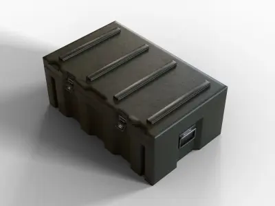 Military Crate Low-poly 3D model