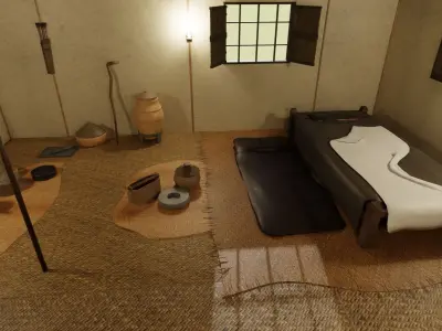 House of the Prophet Muhammad - exterior interior 3D model