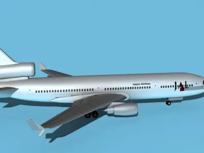 McDonnell Douglas MD-11 Japan Air Lines 3D model