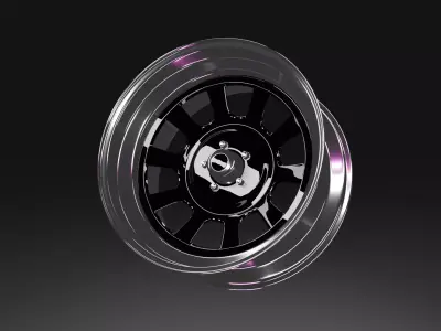 Car rim 19x9 inspired by American Racing 767 3D model
